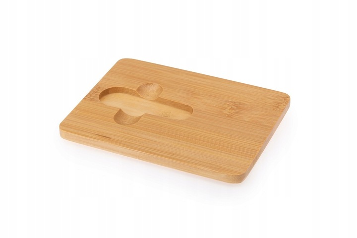 MASELNICA Maselniczka porcelanowa z nożykiem OSBORN biała z bambusem