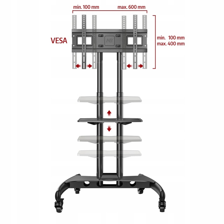 Mobilny STOJAK TV Stand do Telewizora LCD 32-70' B