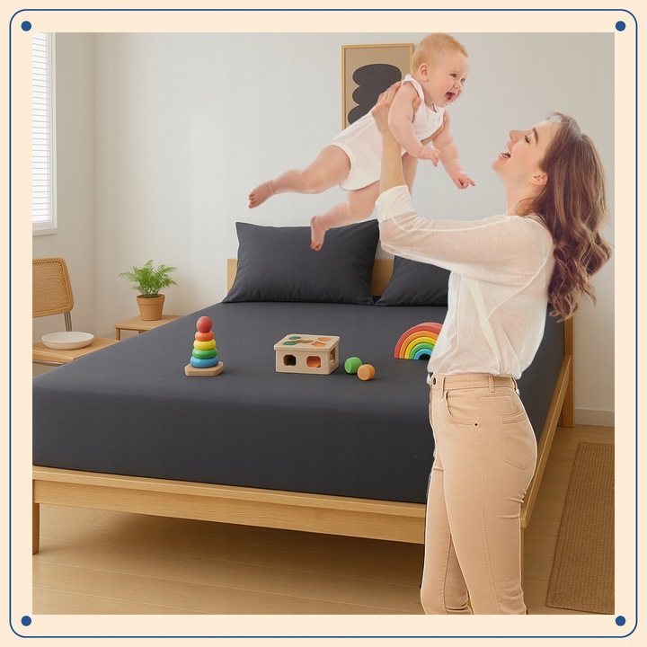 Prześcieradło Nieprzemakalne z Gumką 140x200 Wodoodporne Wodoszczelne