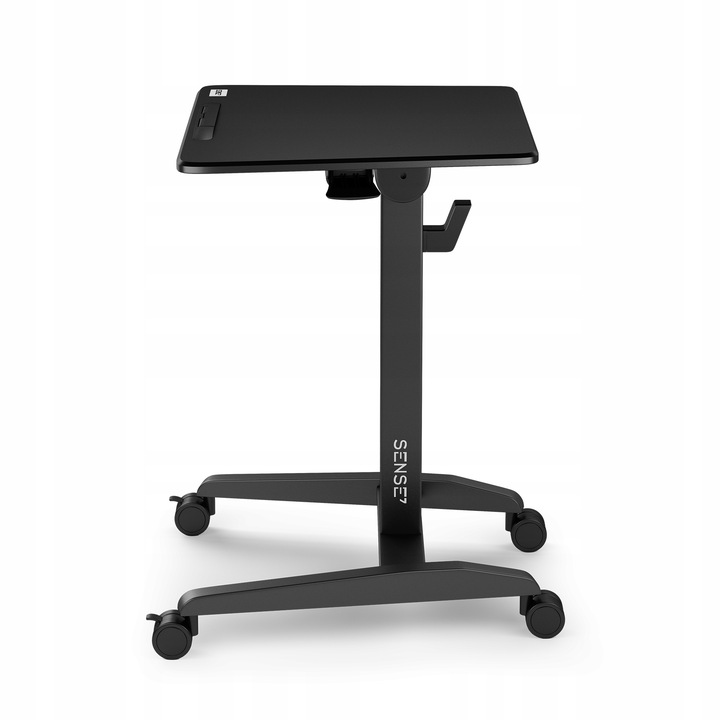 Biurko Mobilne Regulowane Składane Stolik Pod Laptopa Kółka 70x52cm