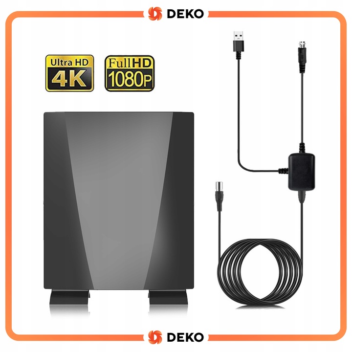 Antena do Tv Naziemnej dvbt2 Pokojowa Zewnętrzna Wewnetrzna UHF VHF