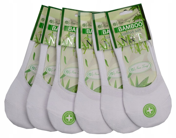 6 Par Stopki Damskie Skarpety Bambusowe Krótkie Skarpetki Antybakteryjne