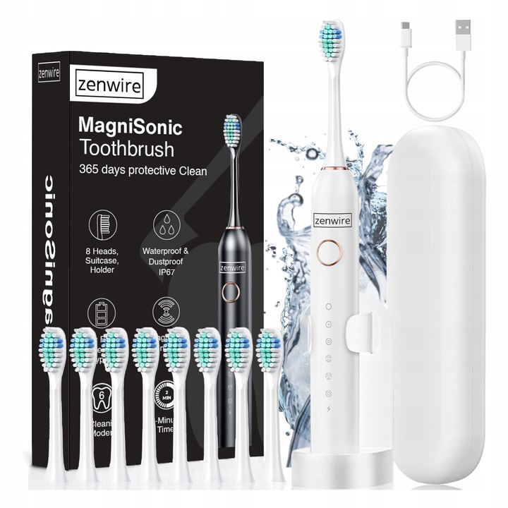 Szczoteczka Soniczna Magnetyczna Elektryczna do Zębów dla Dorosłych