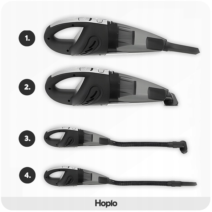 ODKURZACZ SAMOCHODOWY Bezprzewodowy AKUMULATOROWY Ręczny 120W HEPA