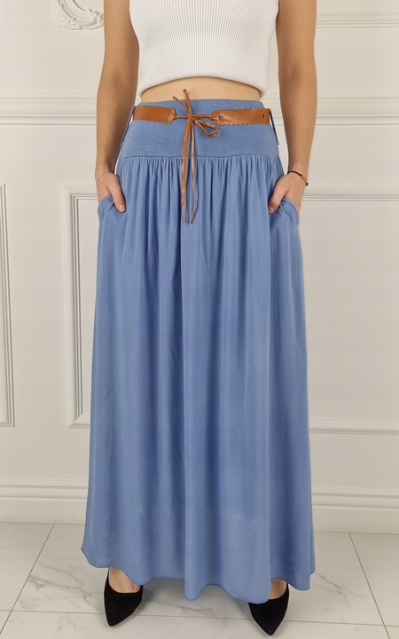 ZWIEWNA DŁUGA SPÓDNICA MAXI DO KOSTEK BOHO DAMSKA