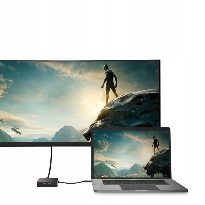 HUB USB-C ADAPTER USB 6W1 3x USB 3.0 USB C ETHERNET HDMI 4K DO MACBOOK PRO