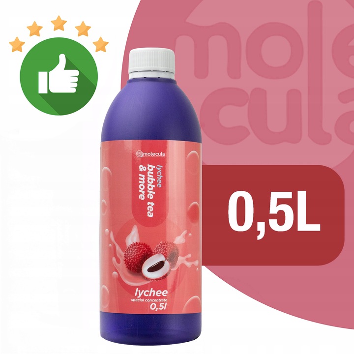 Molecula - SYROP do BUBBLE TEA - 0.5L - SOK KONCENTRAT - LICZI