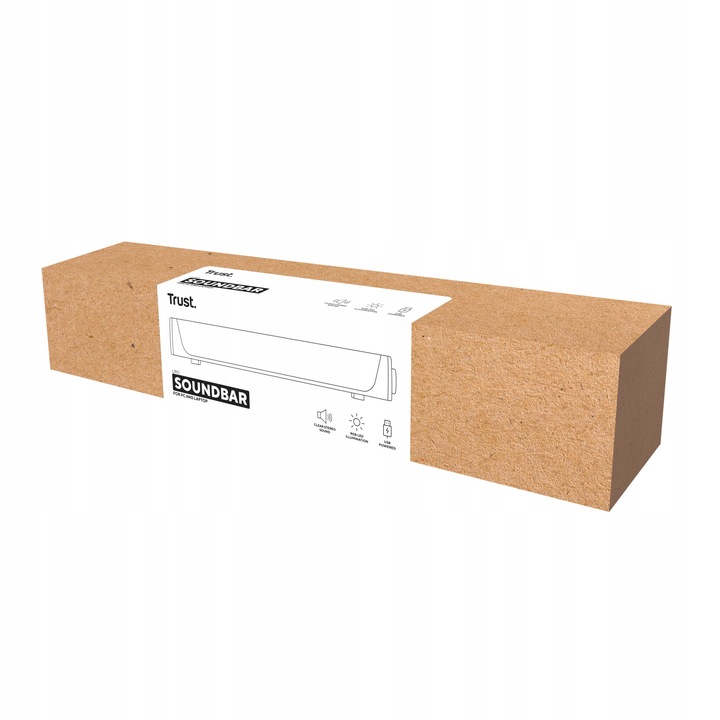 GŁOŚNIK SOUNDBAR KOMPUTEROWY LED USB 12W STEREO KOMPAKTOWY BIUROWY