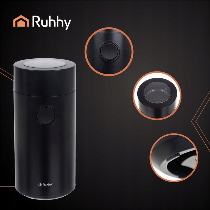 Młynek do Kawy Elektryczny do Mielenia Orzechów Przypraw Wydajny Mocny