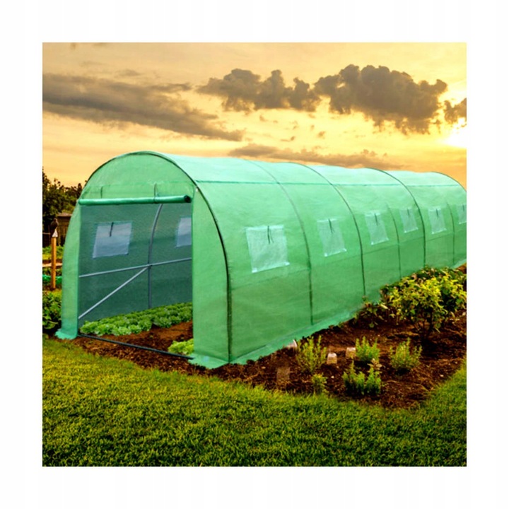 TUNEL FOLIOWY SZKLARNIA 3x6m FOLIA OGRODOWA 18m2 Mocny UV-4 Warzywa Owoce
