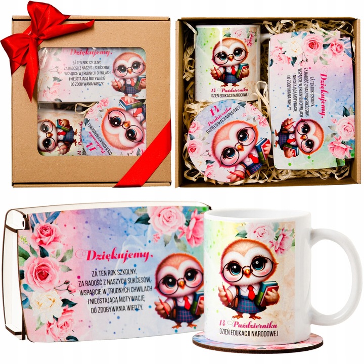 Prezent Na Dzień Nauczyciela Zestaw Prezentowy Kubek Pudełko Na