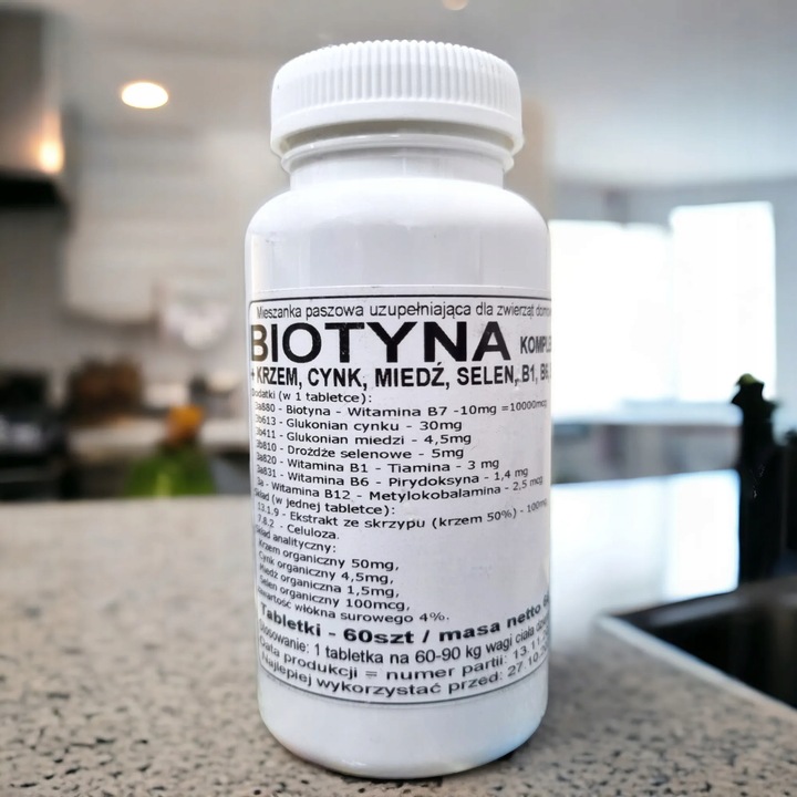 Suplement Podkowa Biotyna Kompleks 60 Tabletek Podkowa 0,13 kg