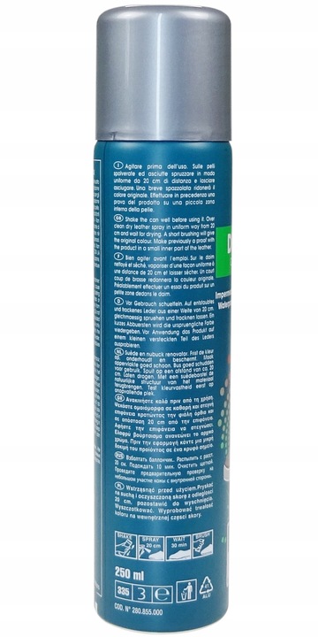 FARBA DO ZAMSZU NUBUKU RENOWATOR BARWNIK DO SKÓRY CZARNY 250 ml