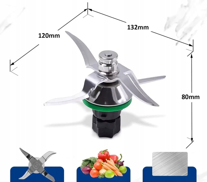 Nóż miksujący ostrze ostrza do Thermomix Vorwerk TM5 TM6 TM7 FRIEND