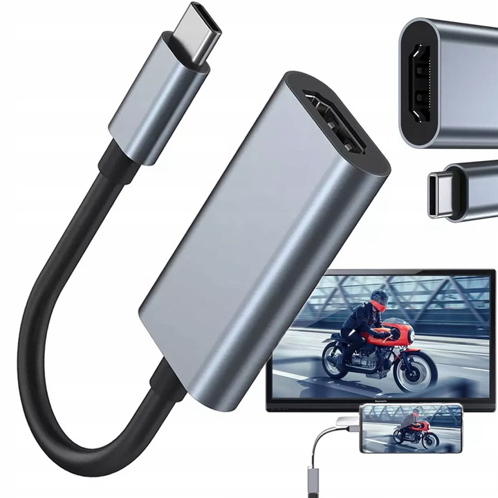 PRZEJŚCIÓWKA ADAPTER KABEL USB-C - HDMI FULL HD 4K