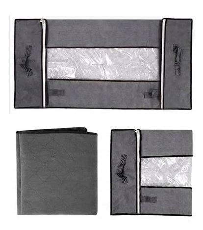 DUŻY ORGANIZER POJEMNIK POKROWIEC POD ŁÓŻKO Na POŚCIEL KOŁDRĘ ZABAWKI