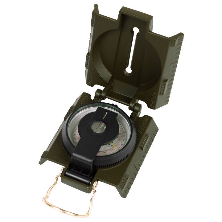 KOMPAS TURYSTYCZNY BUSOLA METALOWY MIL-TEC US RANGER PODŚWIETLANY OLIVE