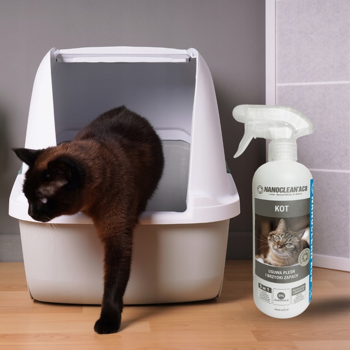 NANOCLEAN AC8 neutralizator zapachu moczu KOTA, na pchły,kleszcze Atest PZH