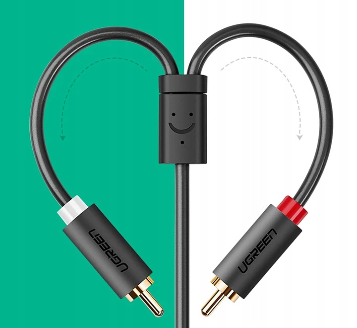 Kabel Przewód Audio JACK 3,5 2x RCA Chinch STEREO HQ Przejściówka
