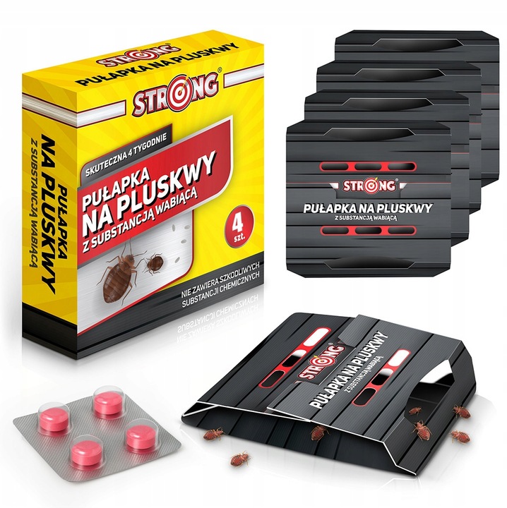 SILNA PUŁAPKA LEPOWA NA PLUSKWY Z WABIKIEM PRZECIWKO PLUSKWOM STRONG