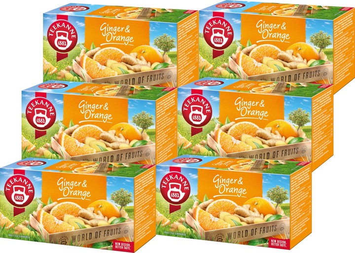 (x6) TEEKANNE Herbata Ginger Orange 20tb