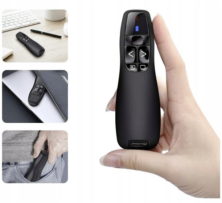 WSKAŹNIK PREZENTER LASEROWY PILOT BEZPRZEWODOWY DO PREZENTACJI LASER USB