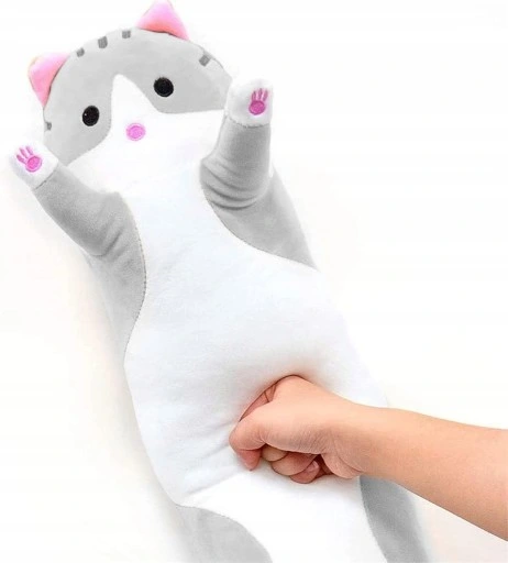 KOT PLUSZAK MASKOTKA DLUGI KOT PLUSZAK KOTY DUZY XXL 90cm