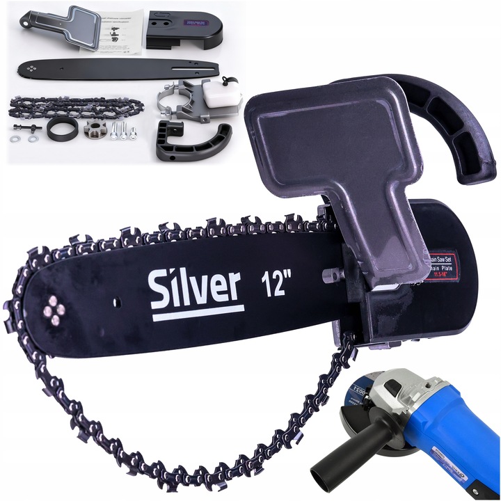 PRZYSTAWKA PIŁA ŁAŃCUCHOWA ADAPTER DO SZLIFIERKI KĄTOWEJ ŁAŃCUCH TNĄCY