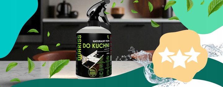 Biodegradowalny płyn do czyszczenia kuchni lodówki blatów i płyt