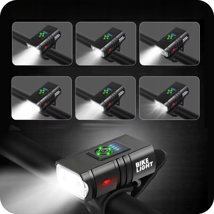 MOCNE LAMPKI ROWEROWE KIERUNKOWSKAZY OŚWIETLENIE PRZÓD TYŁ LED WODOODPORNE