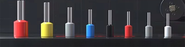 PRASKA ZACISKARKA DO KONEKTORÓW KOŃCÓWEK KABLI PRZEWODÓW + 1200 SZT