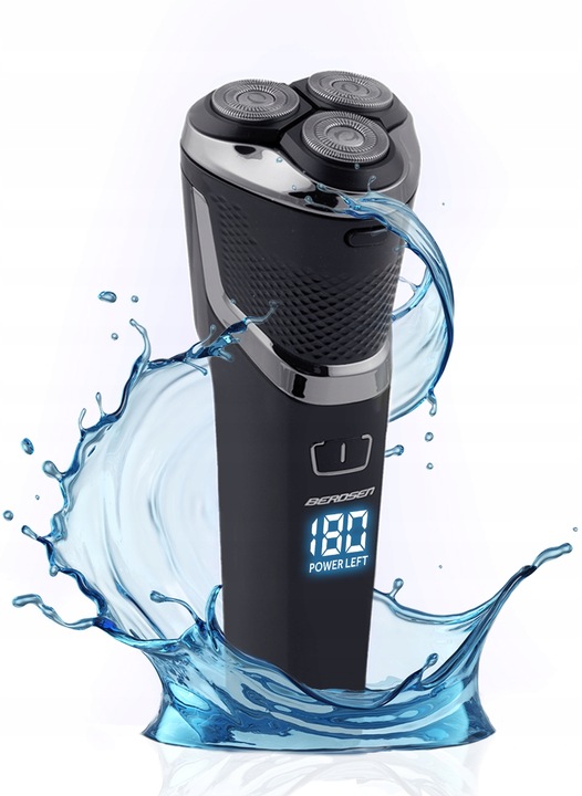 Maszynka do golenia golarka do brody zarostu 3 ostrza czarna Berdsen