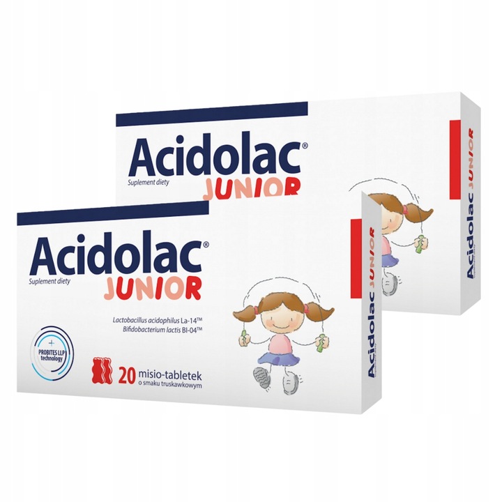 Acidolac Junior 40 tabletek truskawka