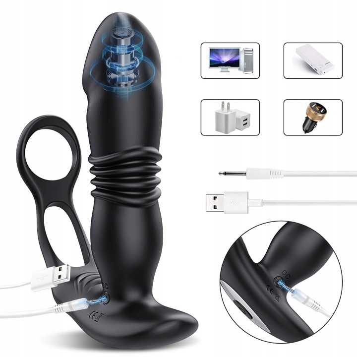 wibrator prostaty Męski masażer prostaty APP Pierścień wibrujący odbytu