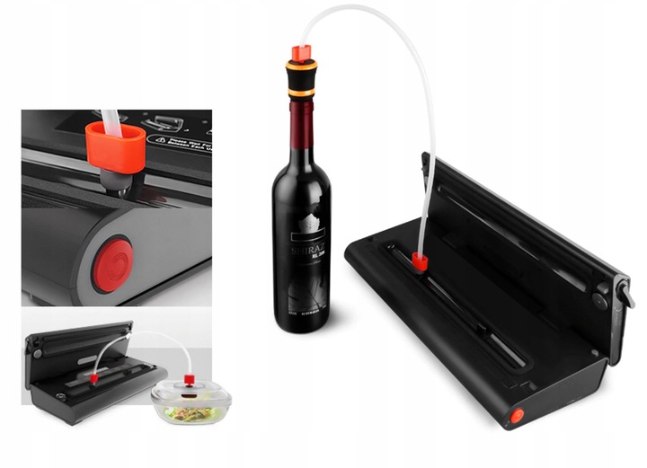 Zgrzewarka Próżniowa do Żywności Pakowarka Jedzenia z Wagą + Folia i Worki