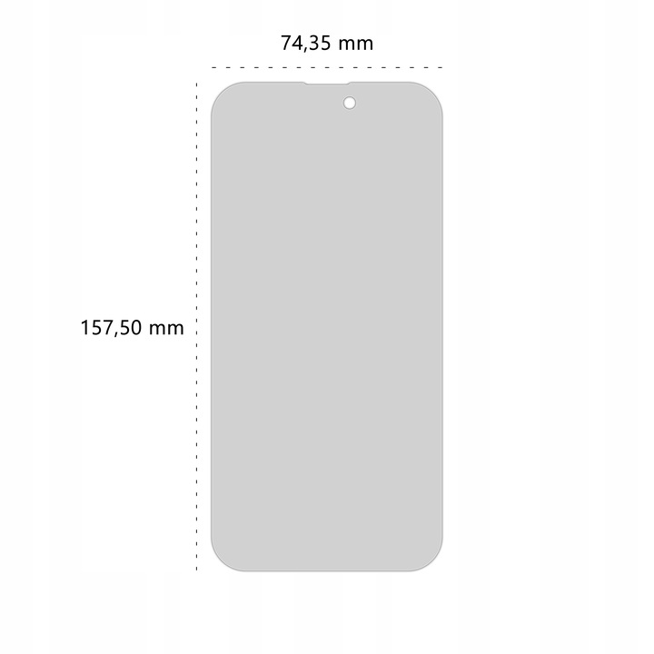 Szkło hartowane prywatyzujące 9H BananPrivacy do Apple iPhone 14 Pro Max