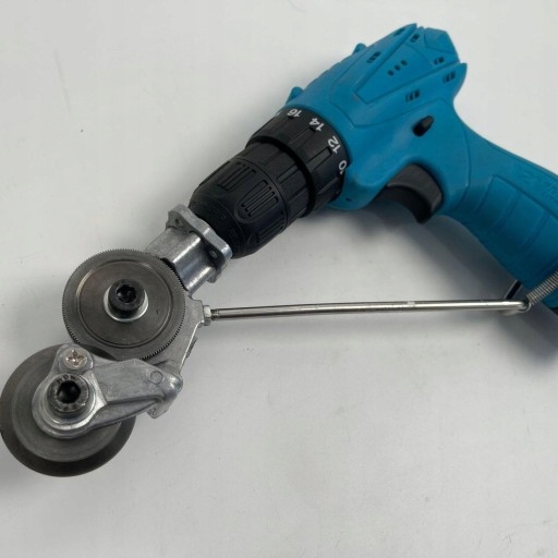 ADAPTER DO CIĘCIA BLACHY NA WIERTARKĘ WKRĘTARKĘ UNIWERSALNE NOŻYCE DO BLACH