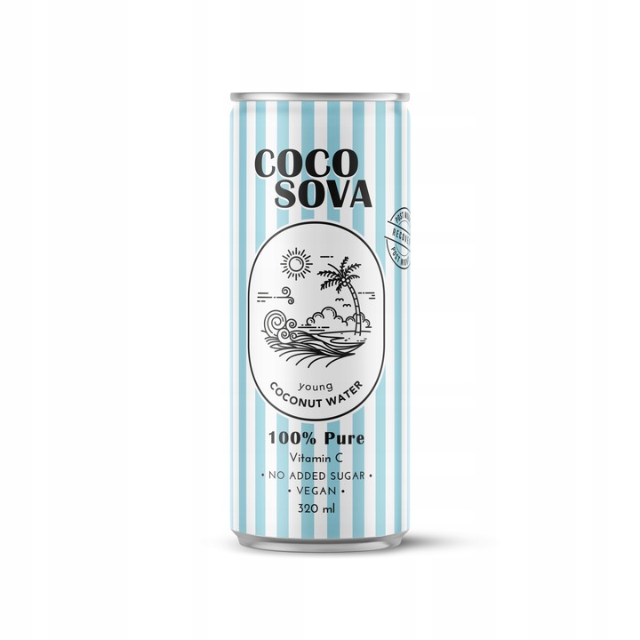 ZESTAW 12x Woda Kokosowa z Młodego Kokosa Cocosova 320 ml