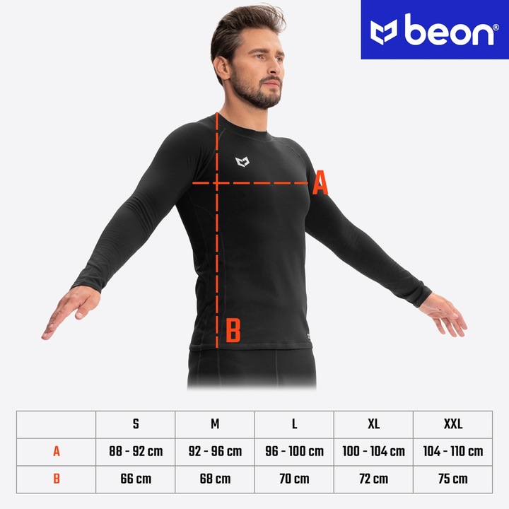 KOSZULKA TERMOAKTYWNA MĘSKA TERMICZNA DŁUGI RĘKAW BLUZKA SZYBKOSCHNĄCA M