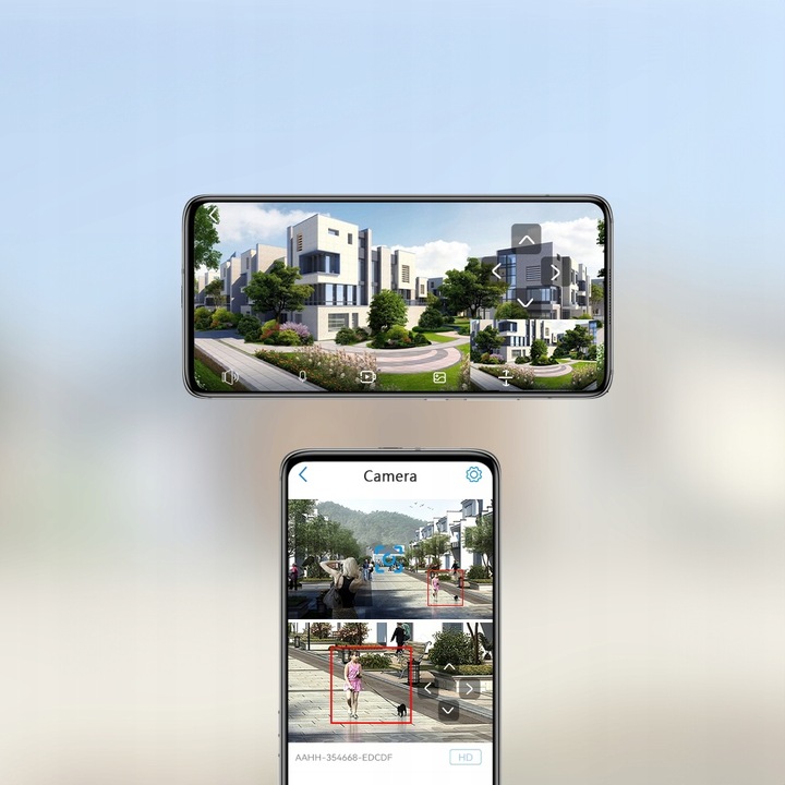 PODWÓJNA KAMERA WIFI IP SMART ZEWNĘTRZNA OBROTOWA QHD 2x 4MP ZOOM APLIKACJA