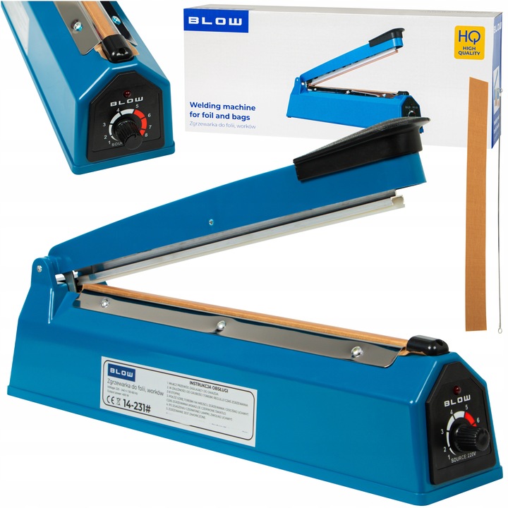 ZGRZEWARKA DO FOLII PAKOWANIA PAKOWARKA RĘCZNA REGULACJA CZASU 400W