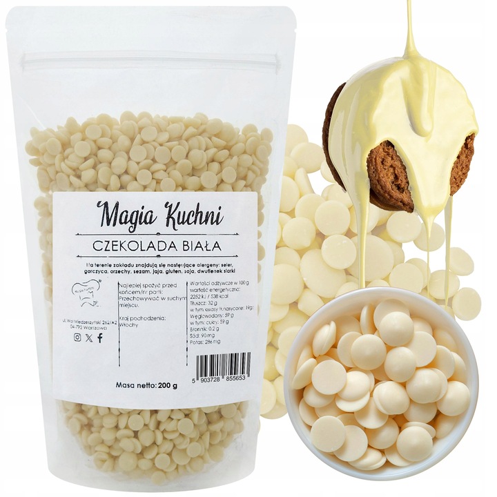 Czekolada BIAŁA 200g WŁOSKA 32% PYSZNA