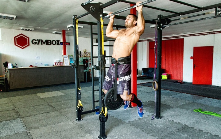 DIP BELT PAS OBCIĄŻENIOWY KULTURYSTYCZNY Z ŁAŃCUCHEM MOCNY BUSHIDO