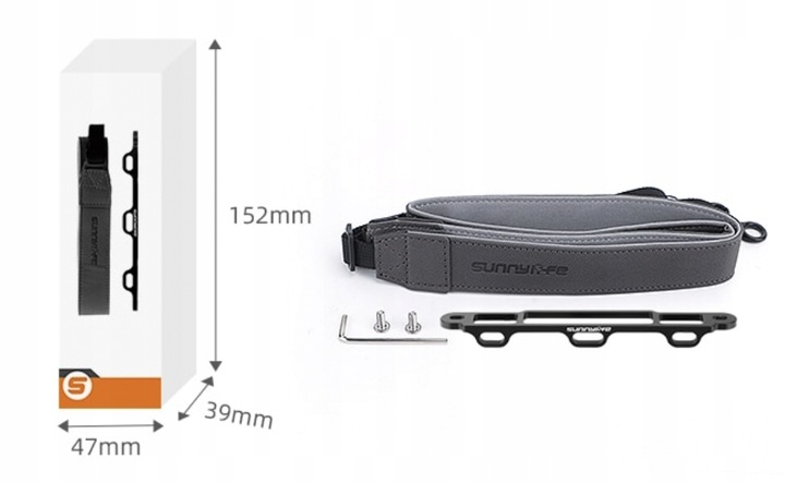 UCHWYT ALUMINIOWY + SMYCZ DO KONTROLERA DJI RC / RC 2 MINI 3 4 5 PRO