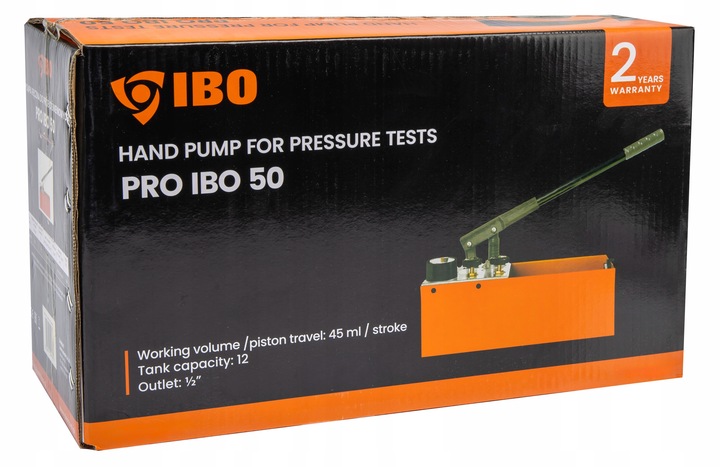 POMPA RĘCZNA DO PRÓB CIŚNIENIA CIŚNIENIOWYCH INSTALACJI TŁOKOWA PR-50