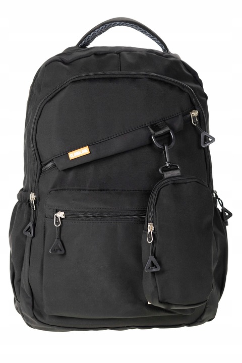 PLECAK damski męski SZKOŁA 25L LEKKI PODRÓŻNY TURYSTYCZNY czarny POJEMNY