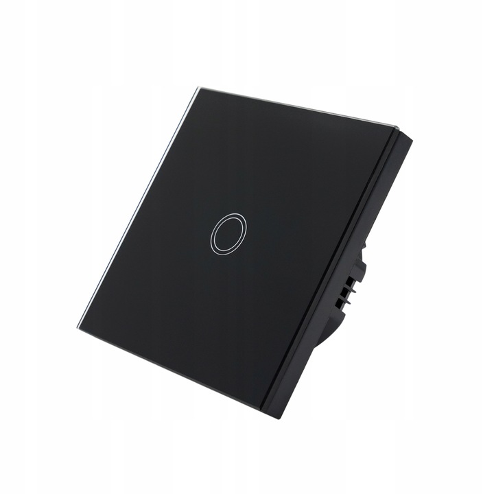 2x Dotykowy Szklany WŁĄCZNIK ŚWIATŁA LED SCHODOWY KRZYŻOWY LED Czarny