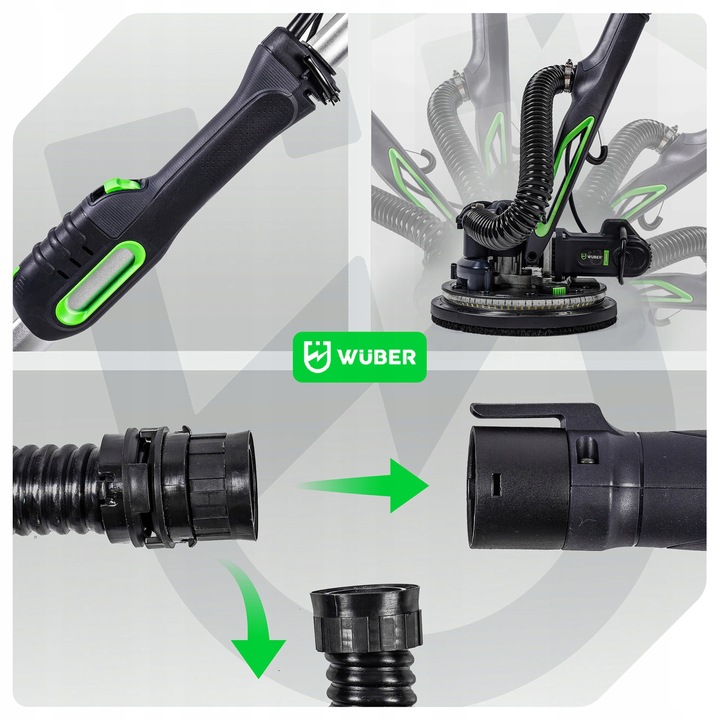 SZLIFIERKA DO GŁADZI GIPSU ŚCIAN SUFITU TYNKU ŻYRAFA WYSIĘGNIK 900W