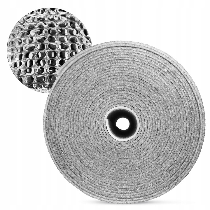 Ekran Zagrzejnikowy 10m Mata Pianka Aluminiowa Izolacyjna Odbija Ciepło Alu