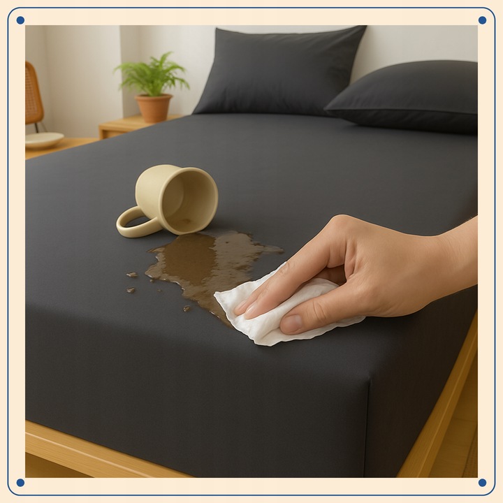 Prześcieradło Nieprzemakalne z Gumką 160x200 Wodoodporne Wodoszczelne